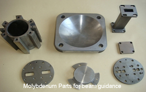 Molybdenum Parts for beam guidance